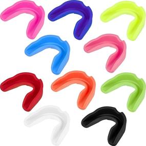 img 4 attached to 🌈 20-Piece Athletic Mouth Guards for Sports Protection – Kids & Adults Mouth Guard with 10 Bright Colors