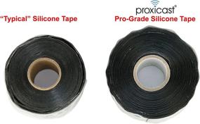 img 2 attached to 🔒 Proxicast Heavy-Duty 30mil Weatherproof Self-Fusing Silicone Rubber Sealing Tape For Outdoor Antenna Coax & Electrical Cables, Hose/Pipe Leaks & Emergency Repairs (1.5" x 15' roll) - Black