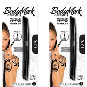 img 1 attached to 🖌️ Vibrant and Long-Lasting BodyMark Temporary Tattoo Markers (2 Pack)