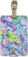 lilly pulitzer mermaid leatherette luggage логотип