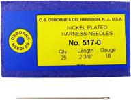 🧵 c.s. osborne harness needles 517 size 0 for sewing logo