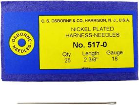 img 1 attached to 🧵 C.S. Osborne Harness Needles 517 Size 0 for Sewing