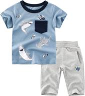 little clothing toddler t shirt shorts boys' clothing : clothing sets logo