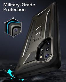 img 1 attached to YOUMAKER Kickstand Designed For Samsung Galaxy Note 10 Plus Case