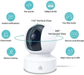 img 3 attached to 📷 Kasa Indoor Pan/Tilt Smart Home Camera: 1080p HD Security Camera with Night Vision, Motion Detection, and Alexa & Google Home Compatibility