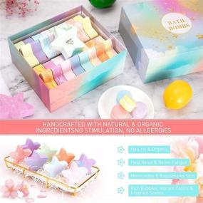 img 2 attached to 🛀 Organic Bath Bombs Gift Set - 16PCS, Relaxing Essential Oils, Moisturize Dry Skin, Perfect Gift for Her, Mum, Women, and Girls