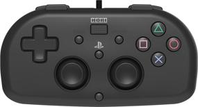 img 4 attached to 🎮 PlayStation 4 Mini Gamepad for Kids - Wired Controller - Officially Licensed - Enhanced Black Color