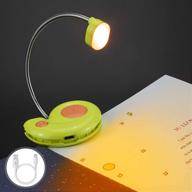 📘 hongut kids rechargeable book light, clip on reading light for kids, children's reading lights, amber book light for bedtime reading, 2 lighting modes, blue light blocking, bookmark light for bookworms - green логотип