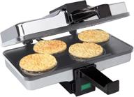 🍕 cucinapro piccolo pizzelle baker: grey nonstick interior, electric press for making 4 mini cookies at once логотип