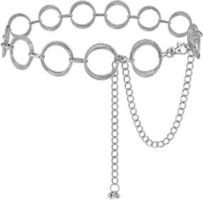 img 4 attached to 💍 Glamorstar Women's Accessories: Ring Chain Circle Diameter 53 1IN