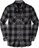 👔 classic flannel sleeve regular button men's shirts by warhorsee: timeless style and comfort logo