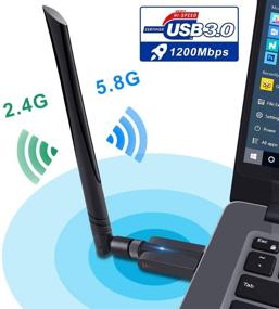 img 1 attached to Adapter 1200Mbps 802 11AC Wireless Windows10