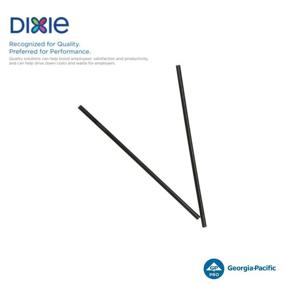 img 1 attached to 🔘 Dixie 5.5" Unwrapped Plastic Straws by GP PRO (Georgia-Pacific), Black, HS551BLK, 1,000 Count (10 Boxes Per Case)