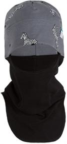 img 4 attached to Organic Cotton Face Mask for Children - Kids Balaclava, Breathable and Warm