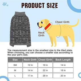 img 3 attached to PUPTECK Dog Winter Sweaters - Stylish Cold-Weather Dog Coat for Ultimate Warmth and 🧥 Comfort, Ideal for Small, Medium & Large Dogs – Perfect for Indoor and Outdoor Wear