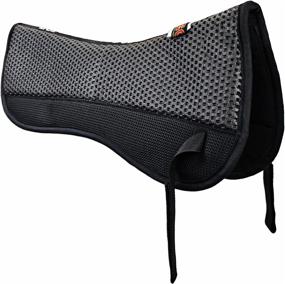 img 4 attached to 🐎 ECP Grip Tech Half Saddle Pad with Advanced Non-Slip Design