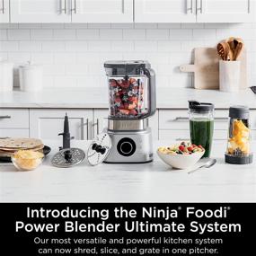 img 3 attached to 🥣 Ninja SS401 Foodi Power Blender Ultimate System 72 oz | Blending &amp; Food Processing Pitcher | XL Smoothie Bowl Maker and Nutrient Extractor* | 7 Functions | Silver