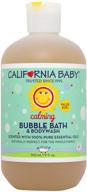 🛀 california baby calming bubble bath: lavender & clary sage essential oils, usda certified, 100% plant-based, perfect for bedtime, 19 oz logo