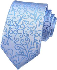 img 2 attached to 👔 SEO-Optimized Formal Neckties with Silver Floral Fashion