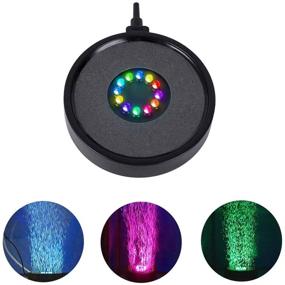 img 4 attached to 🐠 Allnice Aquarium Bubble Light: Colorful LED Air Stone for Fish Tanks, Aquariums, and Ponds