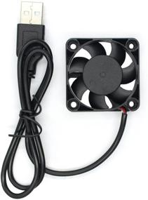 img 2 attached to 🌀 ANVISION 2-Pack 40mm x 10mm DC 5V USB Brushless Cooling Fan with Dual Ball Bearing Design - YDM4010B05