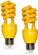 🟨 sleeklighting 120v yellow medium spiral bulb logo