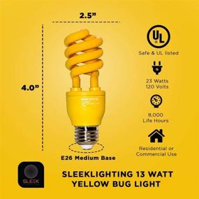 img 3 attached to 🟨 SleekLighting 120V Yellow Medium Spiral Bulb