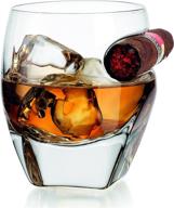 godinger fashioned whiskey holder glasses logo