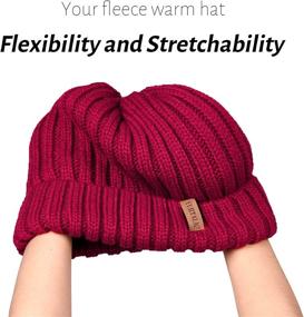 img 1 attached to 🧣 Warm and Stylish FURTALK Winter Hats for Women: Fleece Lined Beanie Cable Knit Chunky Beanies & Snow Cap