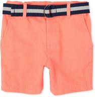 desert boys' clothing: childrens place belted shorts logo