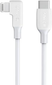 img 4 attached to Анкер 3 фута MFi Сертифицированный USB-C к 90-градусному кабелю Lightning - поддерживает передачу питания для iPhone SE/11 Pro/XS/XR/8 Plus/AirPods Pro, iPad 8, iPod Touch и других устройств (белый)