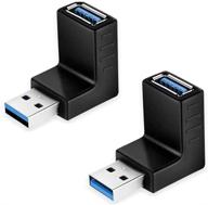 💡 usb 3.0 адаптер на 90 градусов, переходник hoydaa мужской на женский углового соединения, usb разъем "вверх-вниз логотип