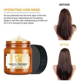 img 3 attached to 🌟 Откройте для себя силу PURC Магической маски для волос: Продвинутое молекулярное лечение корней волос для мягких и питательных волос всего за 5 секунд!