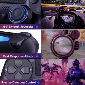 img 1 attached to 🎮 Black Wireless Game Controller for PlayStation 4, JORREP - Compatible with PS4/Slim/Pro Console