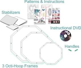 img 3 attached to 🎨 Enhance Your Creativity with Creative Feet Free-Motion Embroidery & Quilting Frames Quilting Hoops in Multicolor