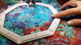 img 1 attached to 🎨 Enhance Your Creativity with Creative Feet Free-Motion Embroidery & Quilting Frames Quilting Hoops in Multicolor