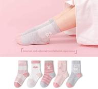 🧦 детские носки bluefrog kids из мягкого хлопка: яркие носочки для девочек и мальчиков - набор из 5 пар в подарочной коробке. логотип