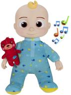 🧸 cuddle up with cocomelon official musical bedtime jj doll- jj sings 'yes, yes, bedtime song' clips - includes soft plush toy set - perfect toys for babies logo