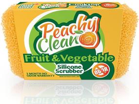 img 2 attached to 🍑 Peachy Clean 8353 Dish Fruit & Vegetable Scrubbers: The Ultimate Silicone Solution for Spotless Cleaning