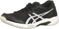 👟 asics indoor court shoes for women - gel-rocket 10: enhancing performance and comfort logo