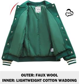 img 2 attached to 👧 Stylish and Lightweight Girls Bomber Jacket for Spring: Maoo Garden Kids Quilted Baseball Flight Coat – Perfect Sporty Outwear!