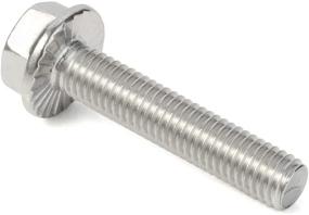 img 3 attached to Sturdy and Reliable M8 1 25 Stainless Flanged Hexagon Fasteners with Flange Design