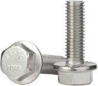 sturdy and reliable m8 1 25 stainless flanged hexagon fasteners with flange design logo