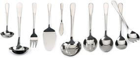 img 1 attached to RSVP International Endurance Stainless Steel Flatware Collection - Dishwasher Safe Serving Fork