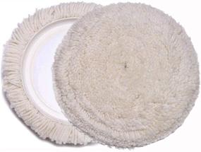 img 4 attached to Gracefur Wool Buffing Pads With Hook And Loop 7 Inch Polishing Pad For Compound Cutting &Amp