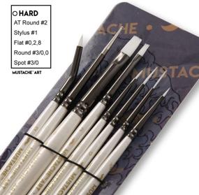 img 2 attached to 🖌️ 15 Piece Synthetic Hair Detail Paint Brush Set - Ideal for Detail Painting, Watercolor, Acrylic, and Oil Painting