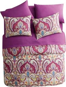 img 3 attached to 🛏️ Full Size Paisley 8 Piece Bed-in-a-Bag Comforter Set by VCNY Home