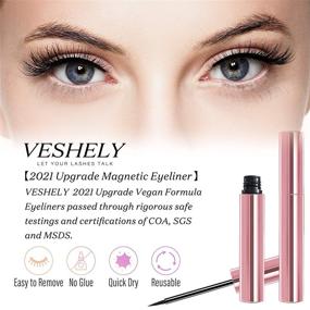 img 2 attached to Magnetic Lashes With Eyeliner: 2021 Upgrade for Easy and Natural Eyelash Application