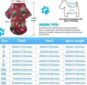 img 3 attached to Stylish Dog Hawaiian Shirt Set: Breathable Summer Apparel for Dogs - Pineapple & Coconut Tree Designs, 4-Piece Set, Sizes XS to 5XL