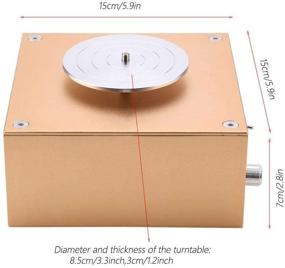 img 2 attached to 🏺 HEEPDD Мини гончарное колесо: Высокоскоростной 12V 1500 об/мин вертушка для ручного изготовления глиняного искусства - идеальная ручная машина для ремесел (US Plug)